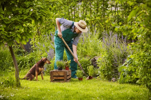 Planning and booking documents for landscaping services